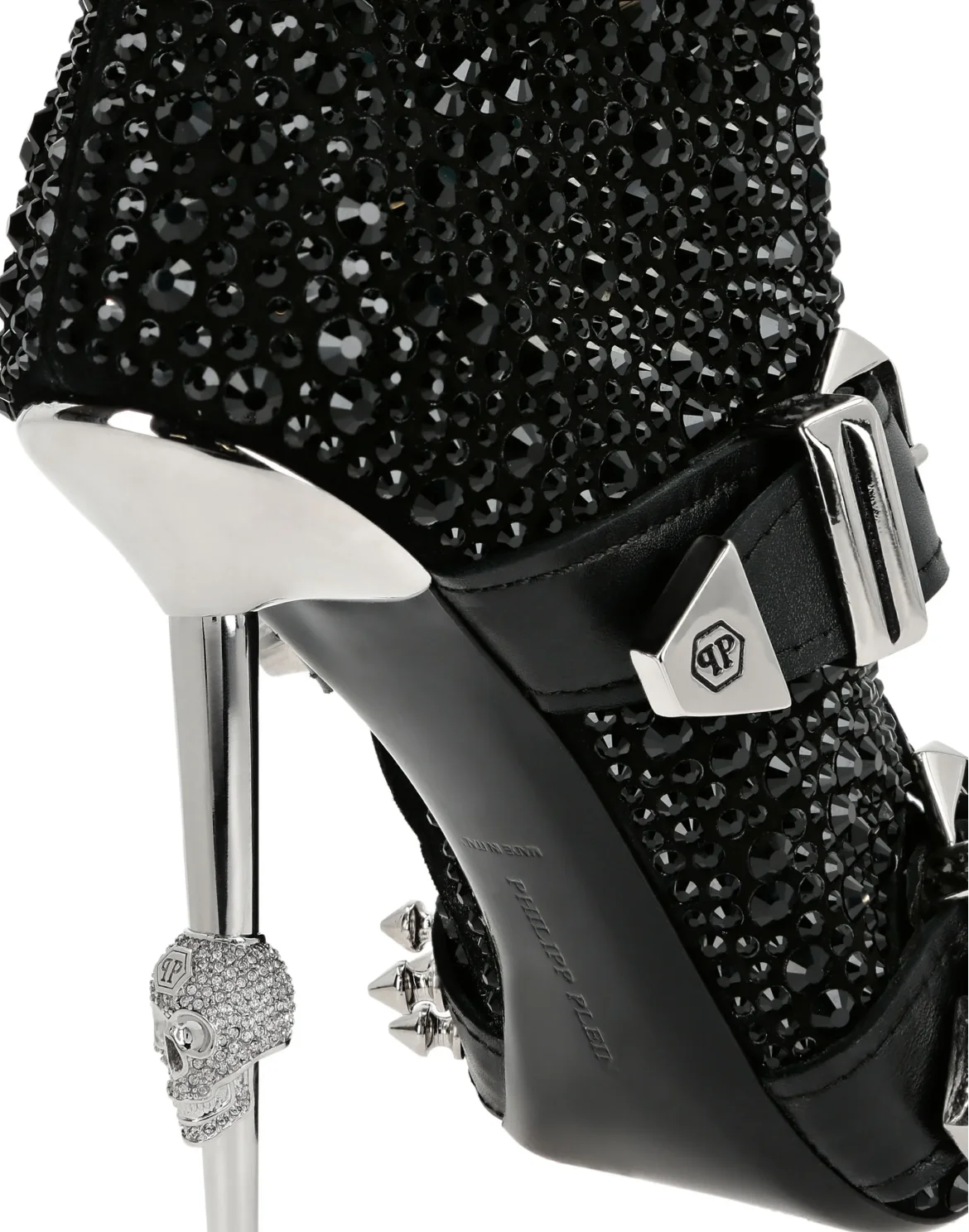 bootie high heels Crystal, цвет: Черный