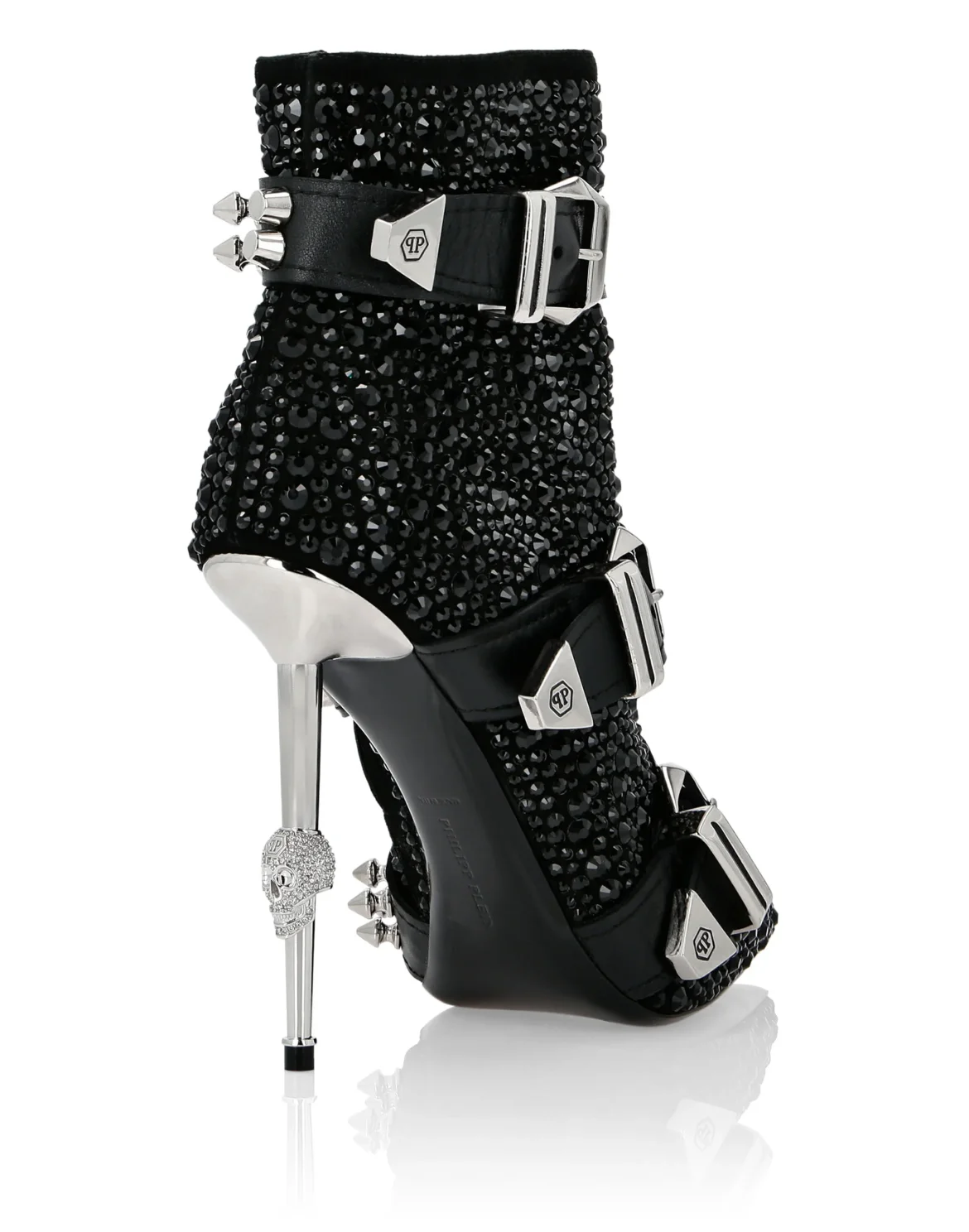 bootie high heels Crystal, цвет: Черный