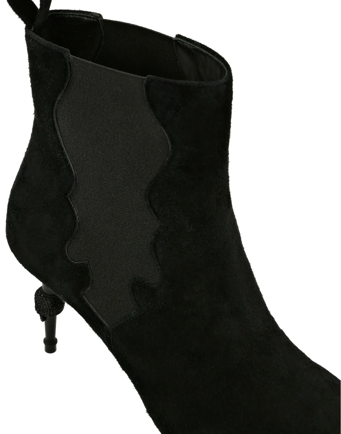 Boots Mid Heels Mid Skull, цвет: Черный