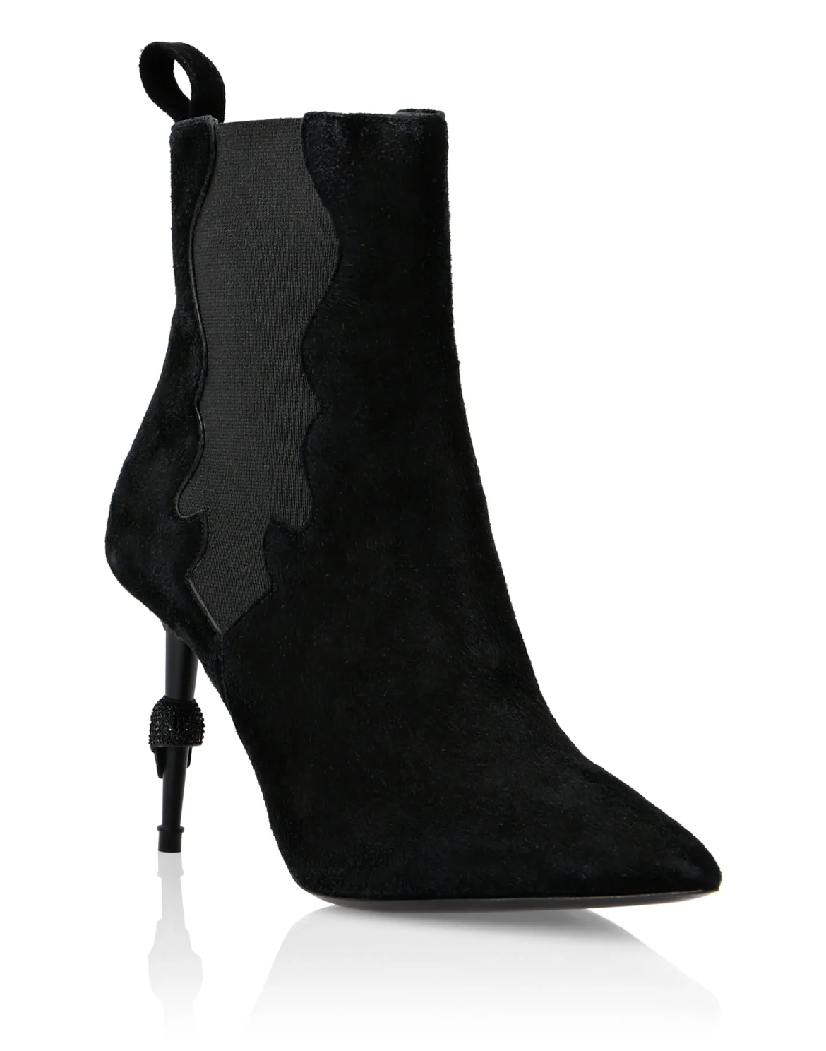 Boots Mid Heels Mid Skull, цвет: Черный