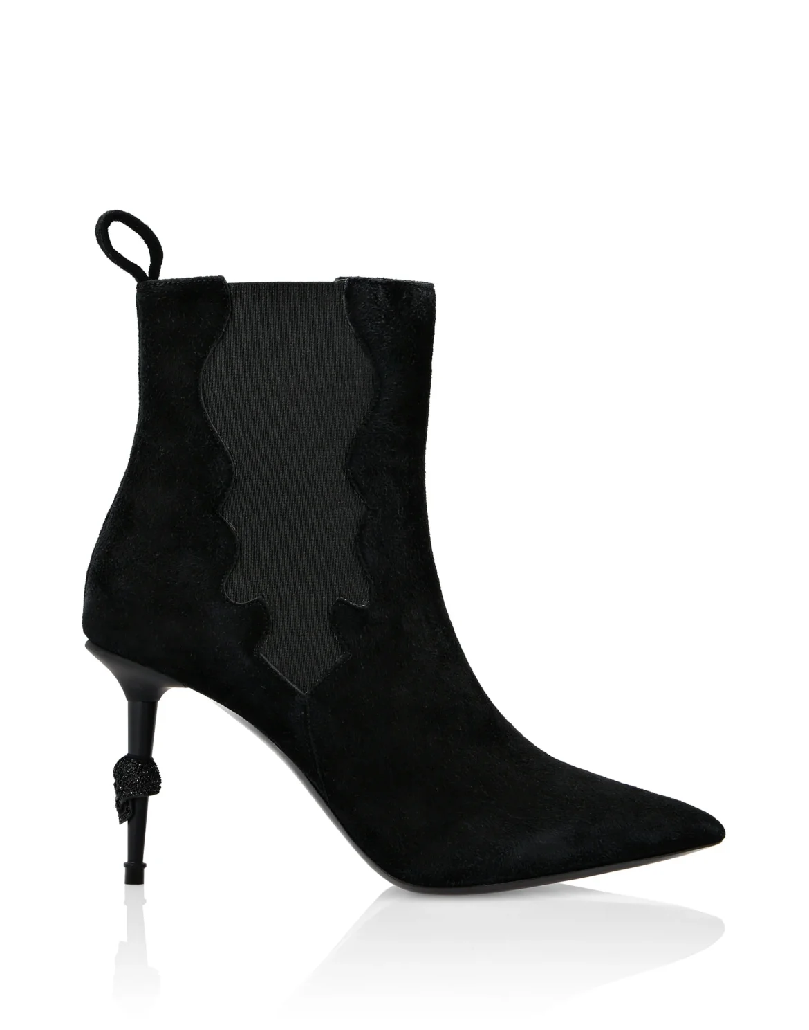 Boots Mid Heels Mid Skull, цвет: Черный