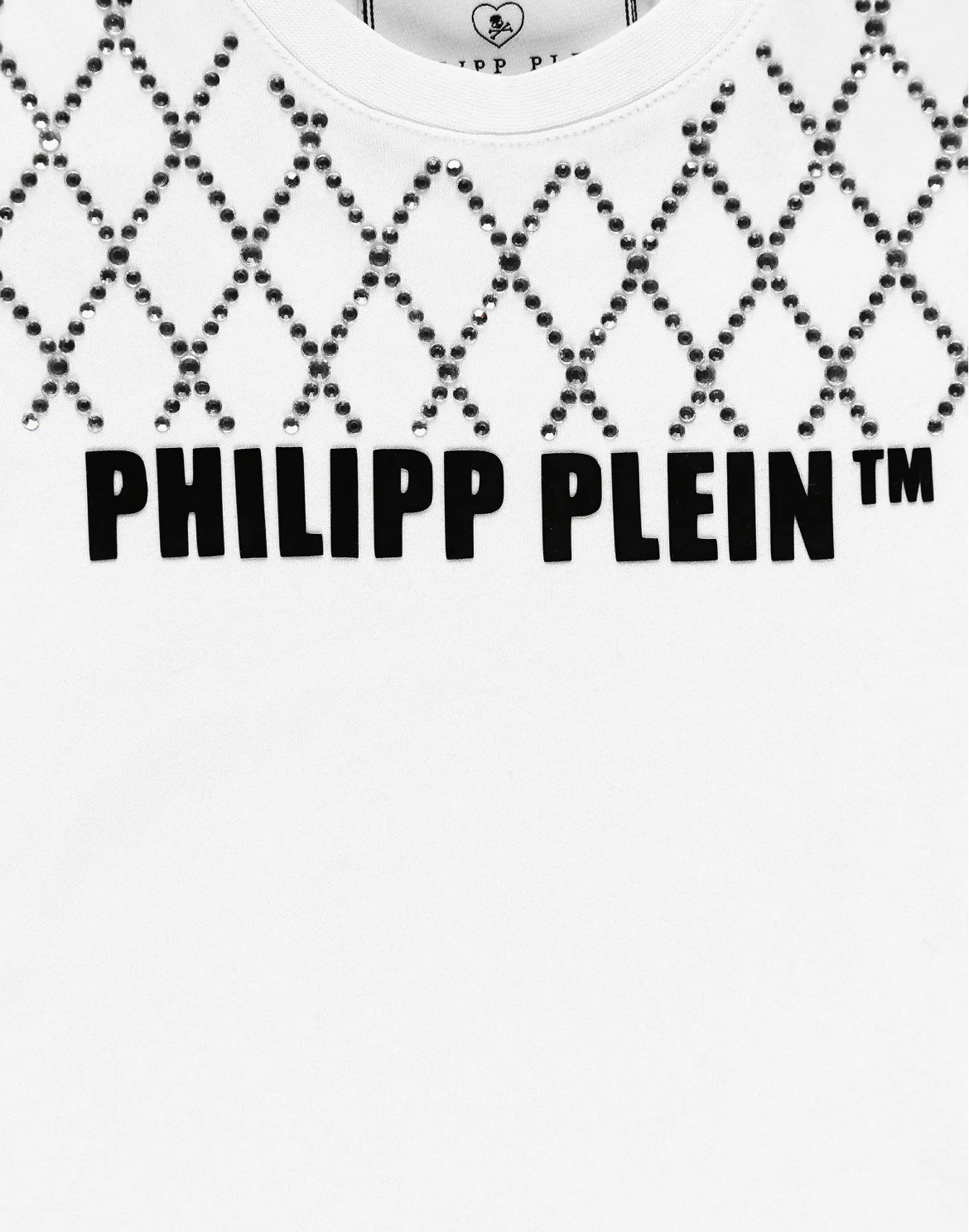 T-shirt Round Neck SS Crystal Plein, цвет: Белый