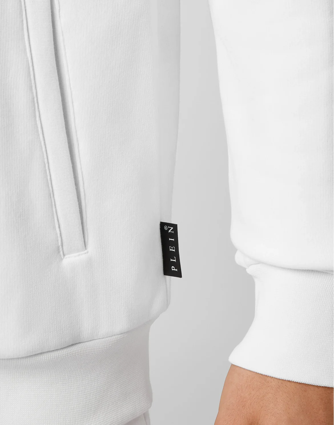 Hoodie Sweatjacket Skull, цвет: Белый