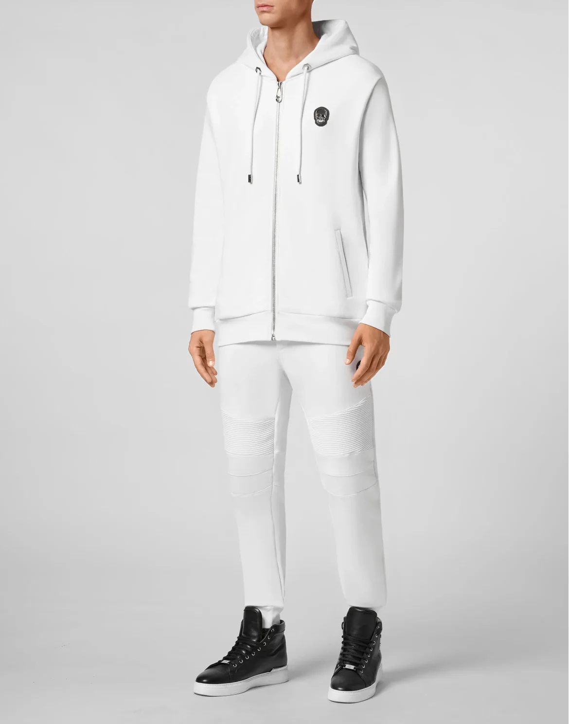 Hoodie Sweatjacket Skull, цвет: Белый
