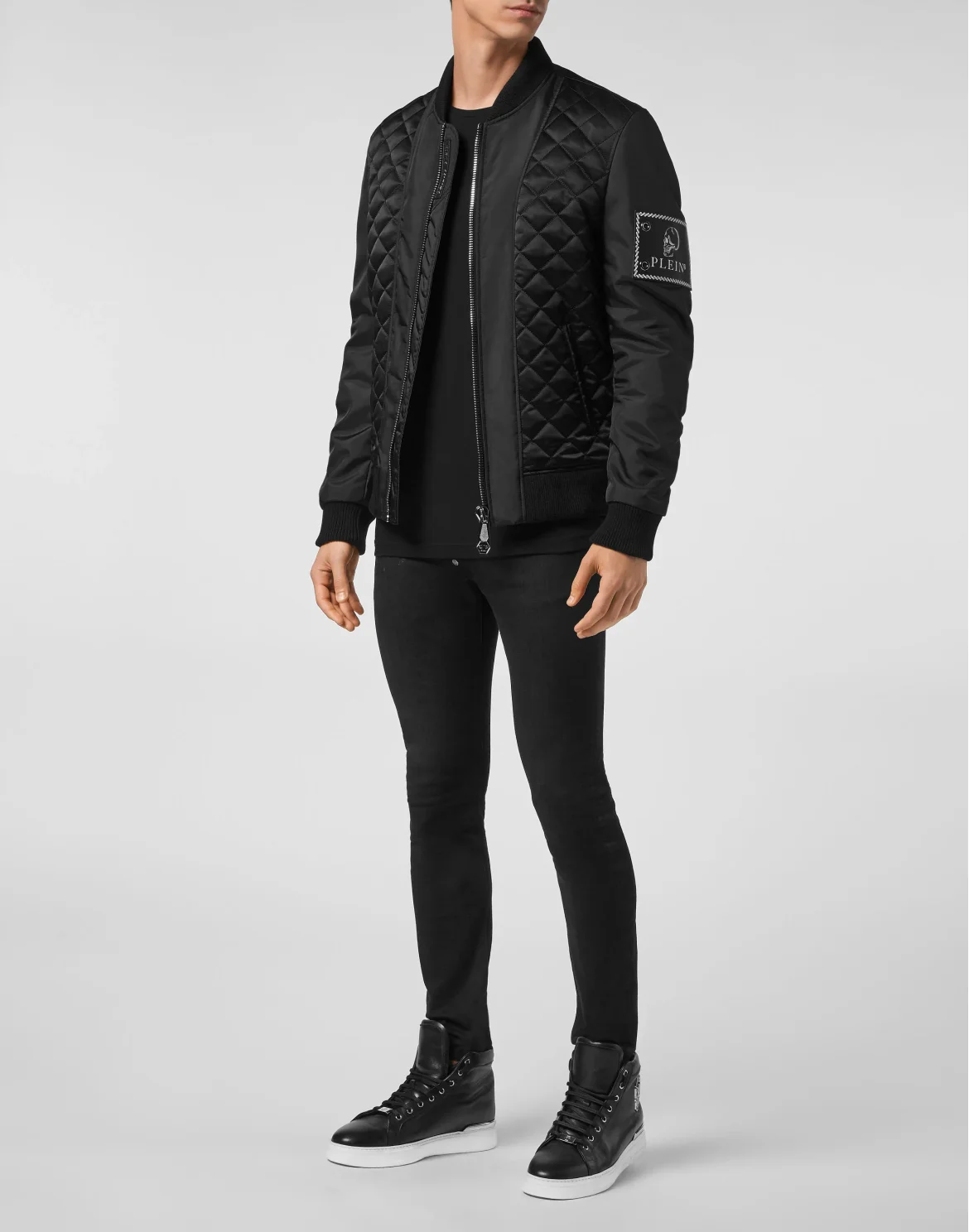 Bomber Nylon Iconic Plein, цвет: Черный