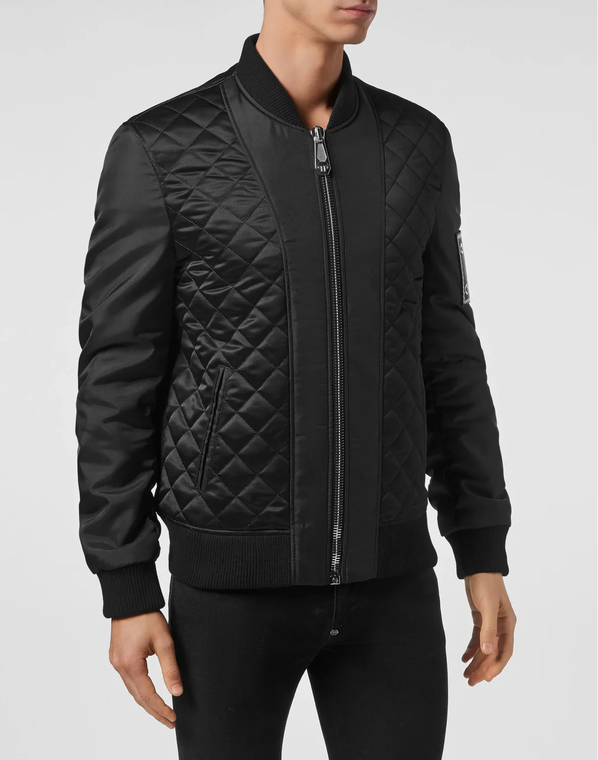 Bomber Nylon Iconic Plein, цвет: Черный