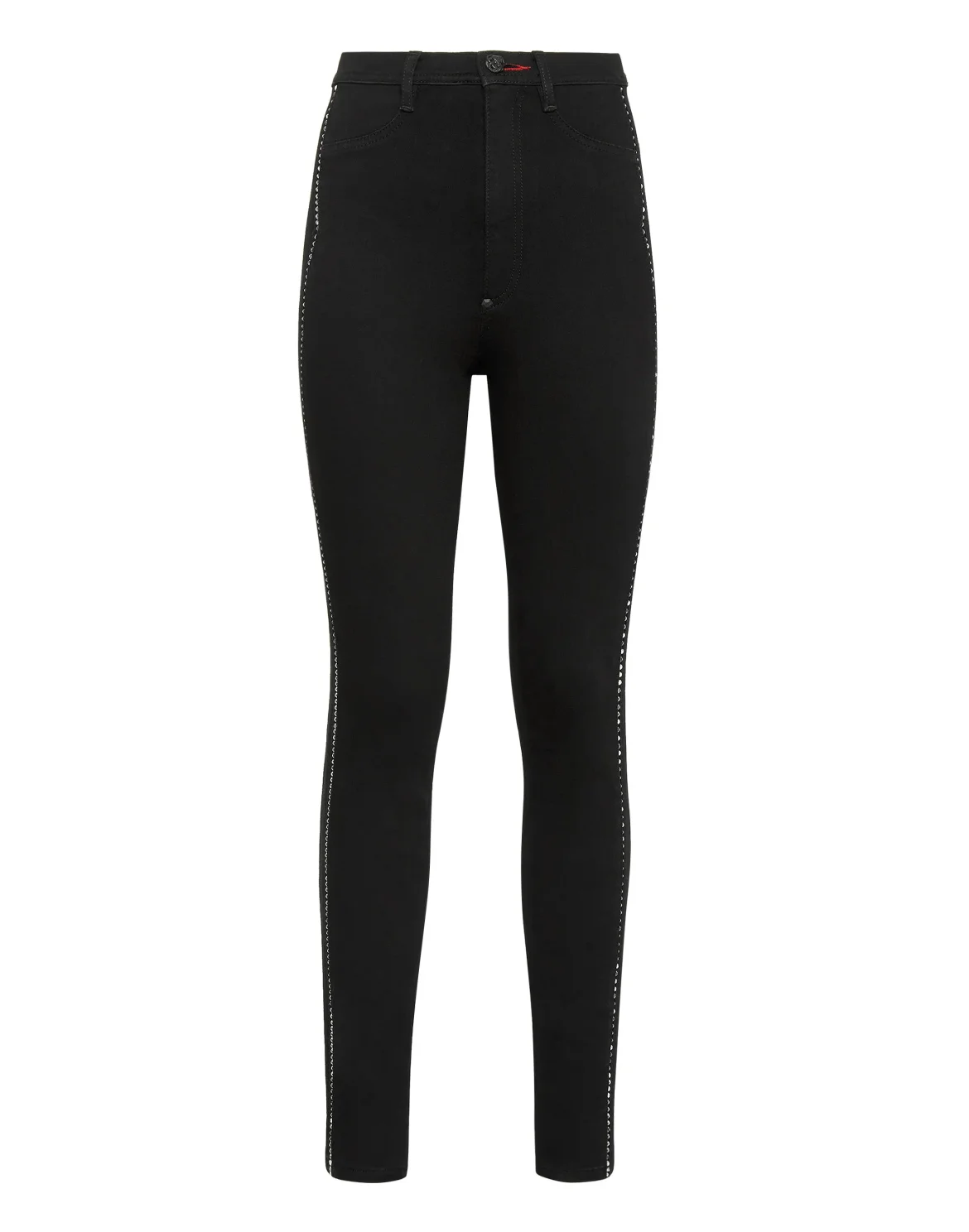 Super High Waist Jegging Rock logo Crystal, цвет: Черный