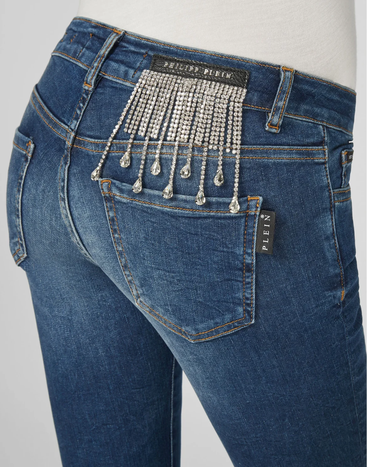 Slim Fit Fringe, цвет: Синий