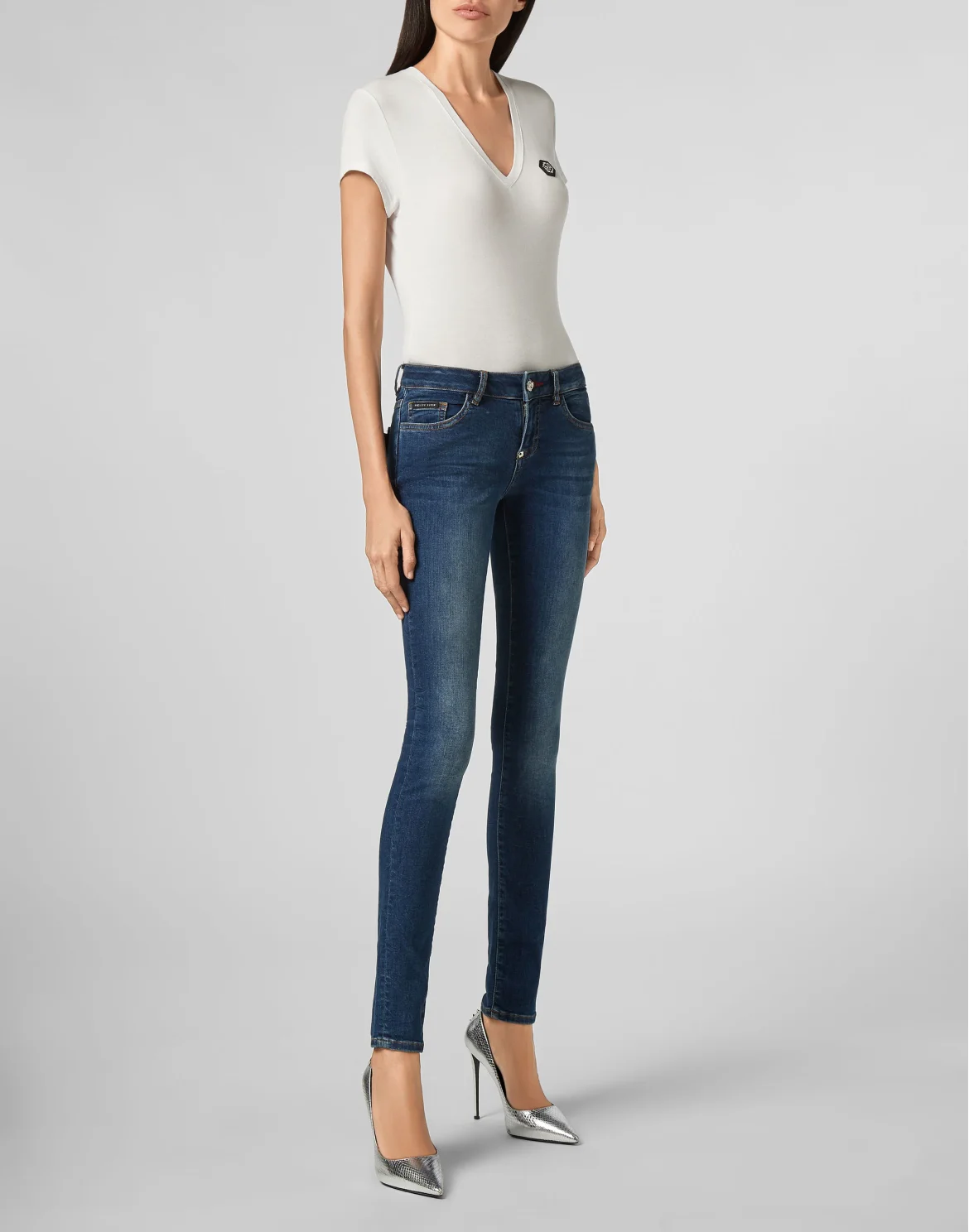 Slim Fit Fringe, цвет: Синий