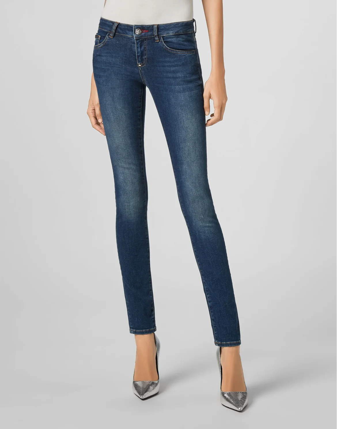 Slim Fit Fringe, цвет: Синий