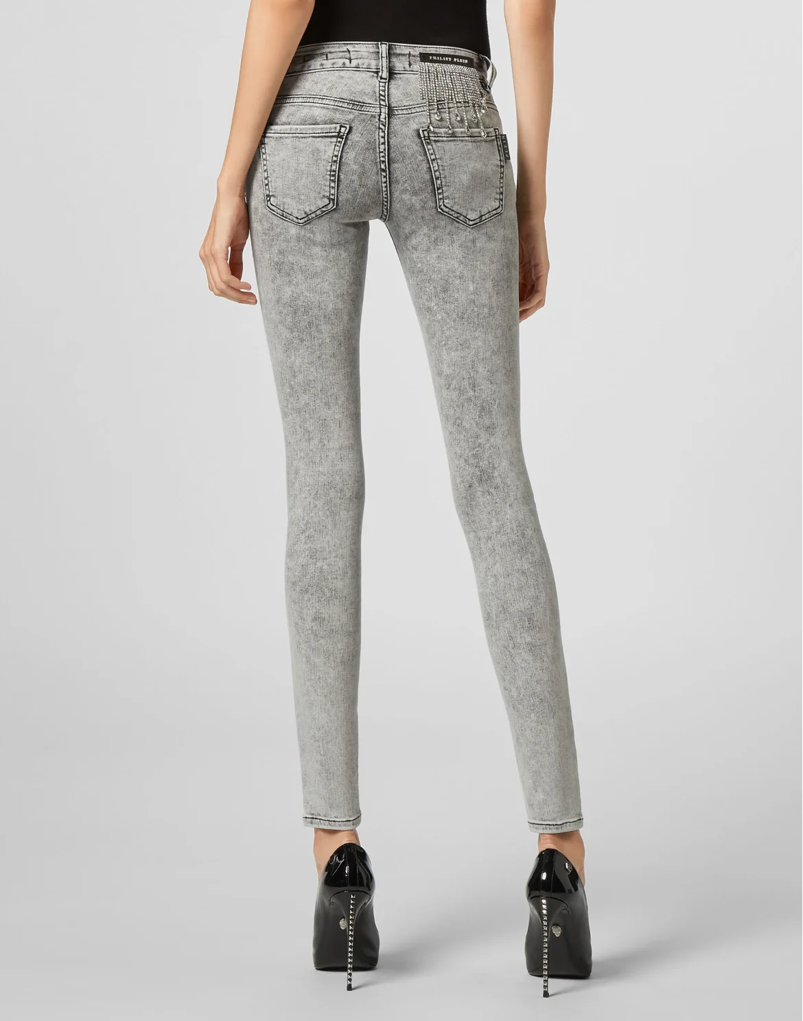 Slim Fit Fringe, цвет: Серый