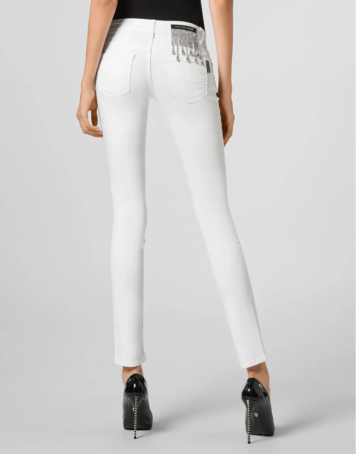 Slim Fit Fringe, цвет: Белый