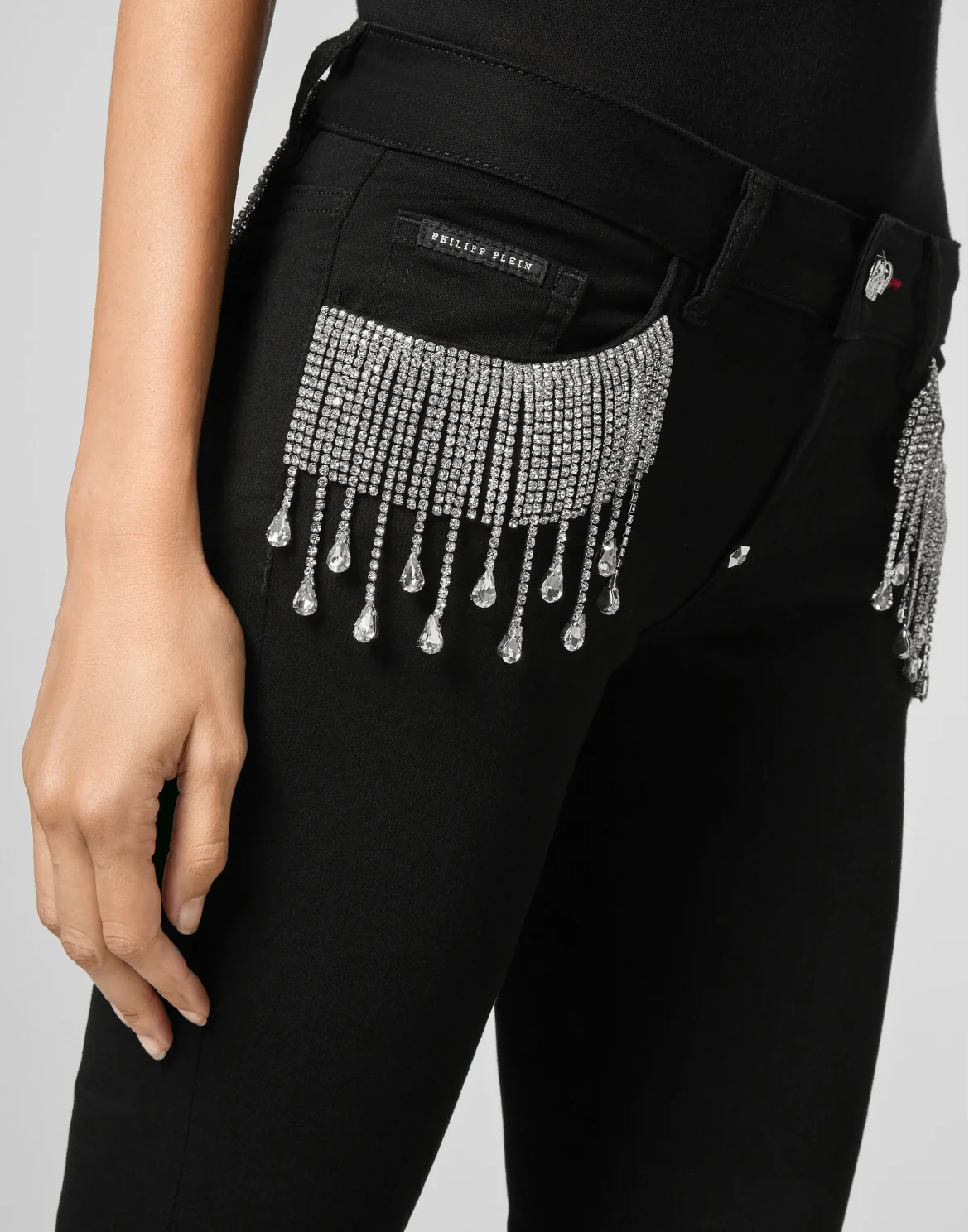 Slim Fit Fringe, цвет: Черный
