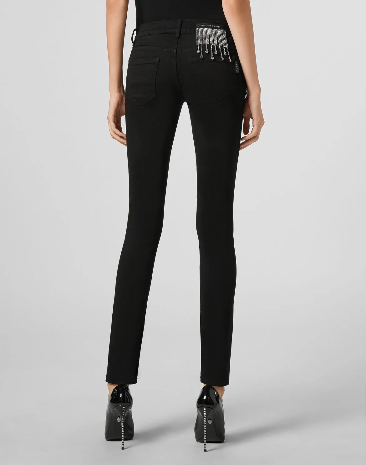 Slim Fit Fringe, цвет: Черный
