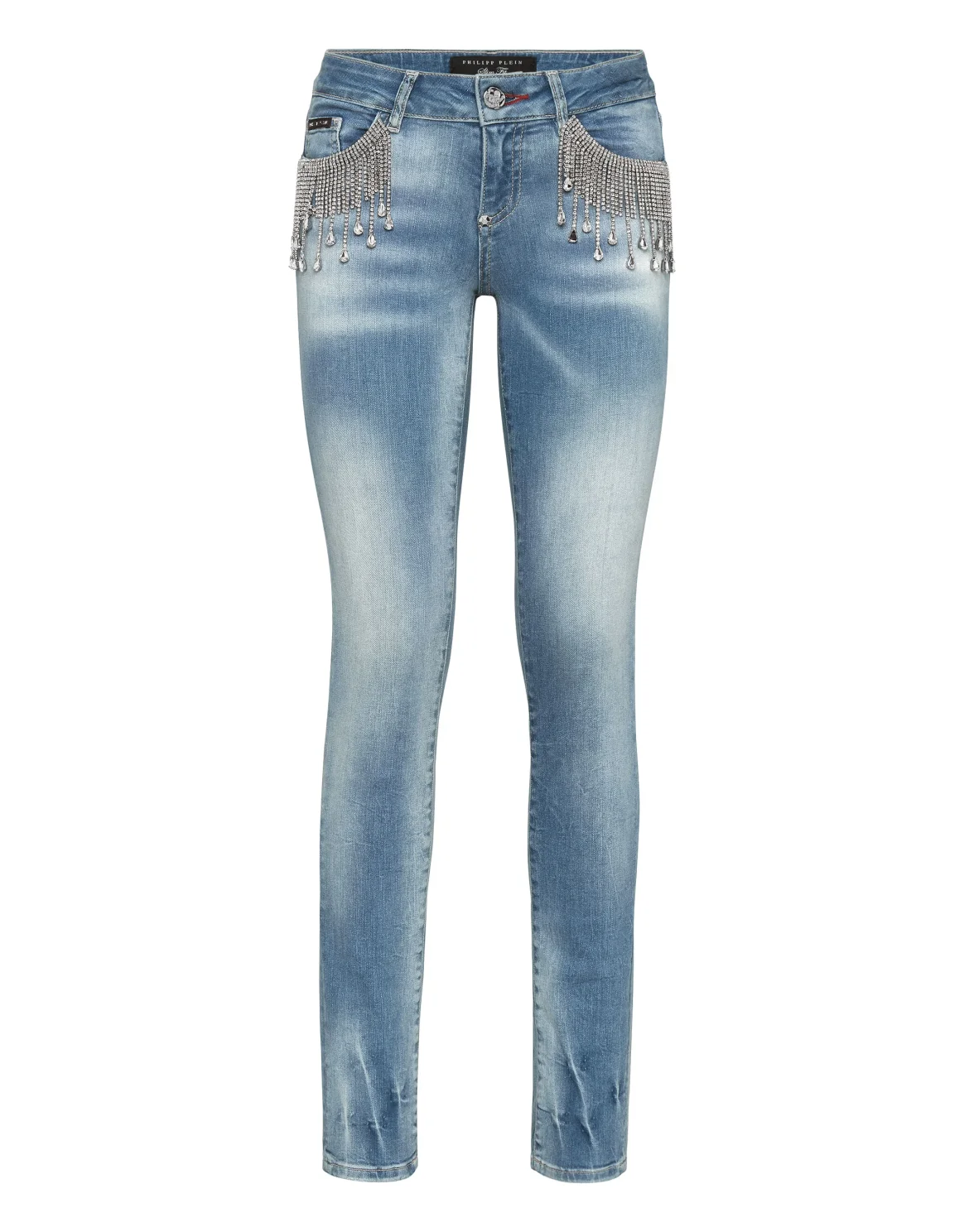 Slim Fit Fringe, цвет: Голубой