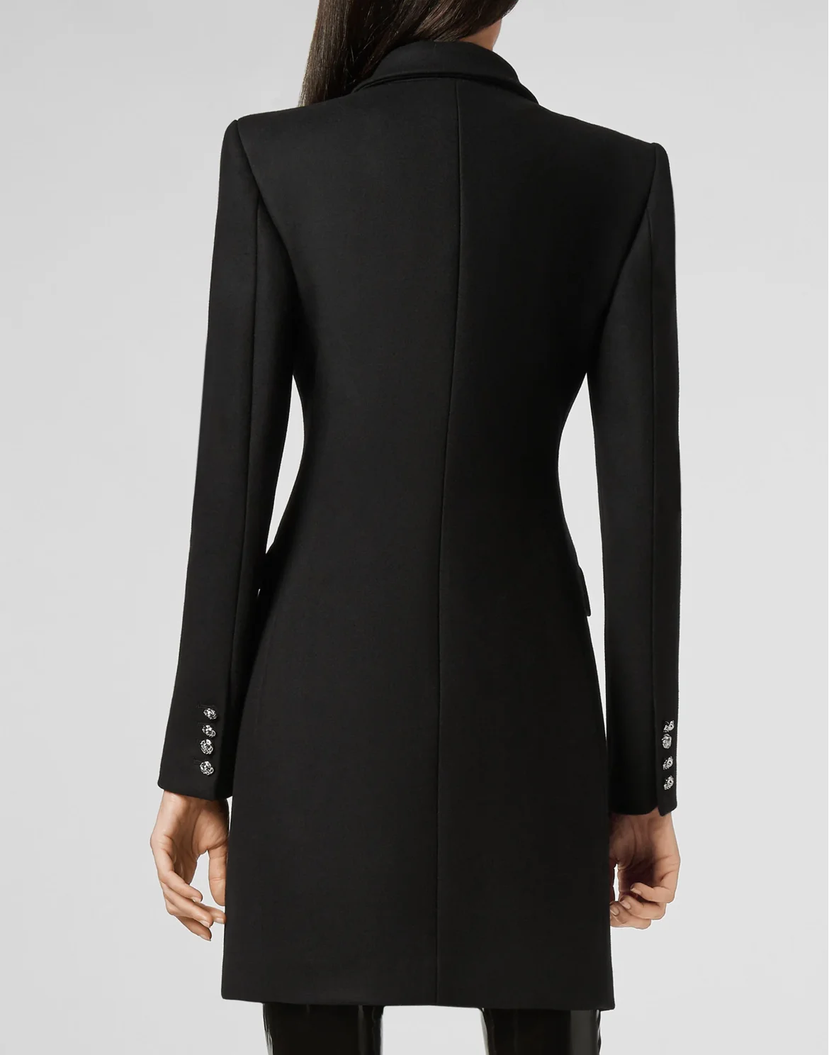 Coat Long Crystal, цвет: Черный