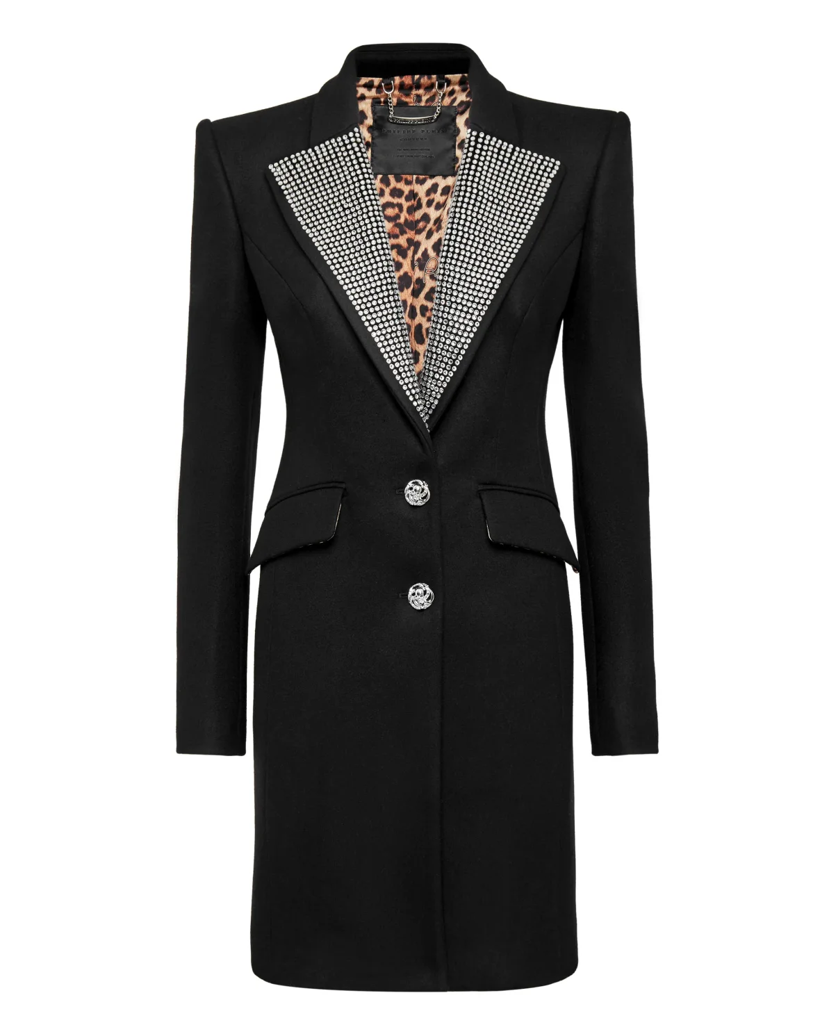 Coat Long Crystal, цвет: Черный