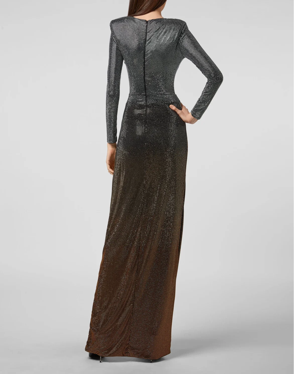 Long Dress Crystal, цвет: Серебристый
