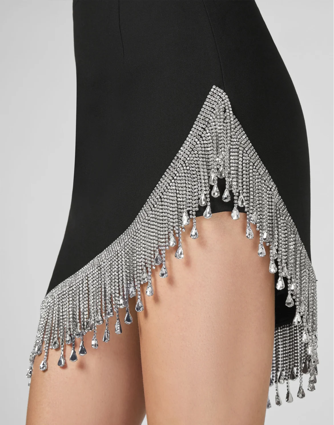 Short Skirt Fringe, цвет: Черный