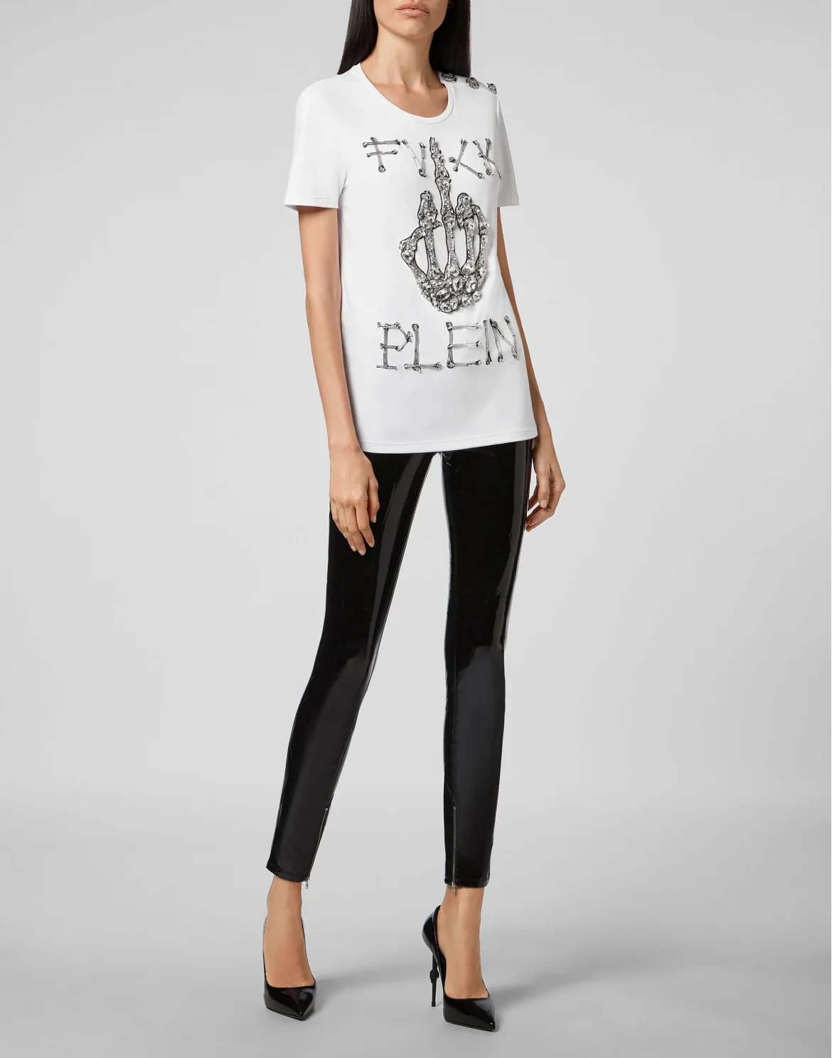 T-shirt Round Neck SS Skeleton, цвет: Белый