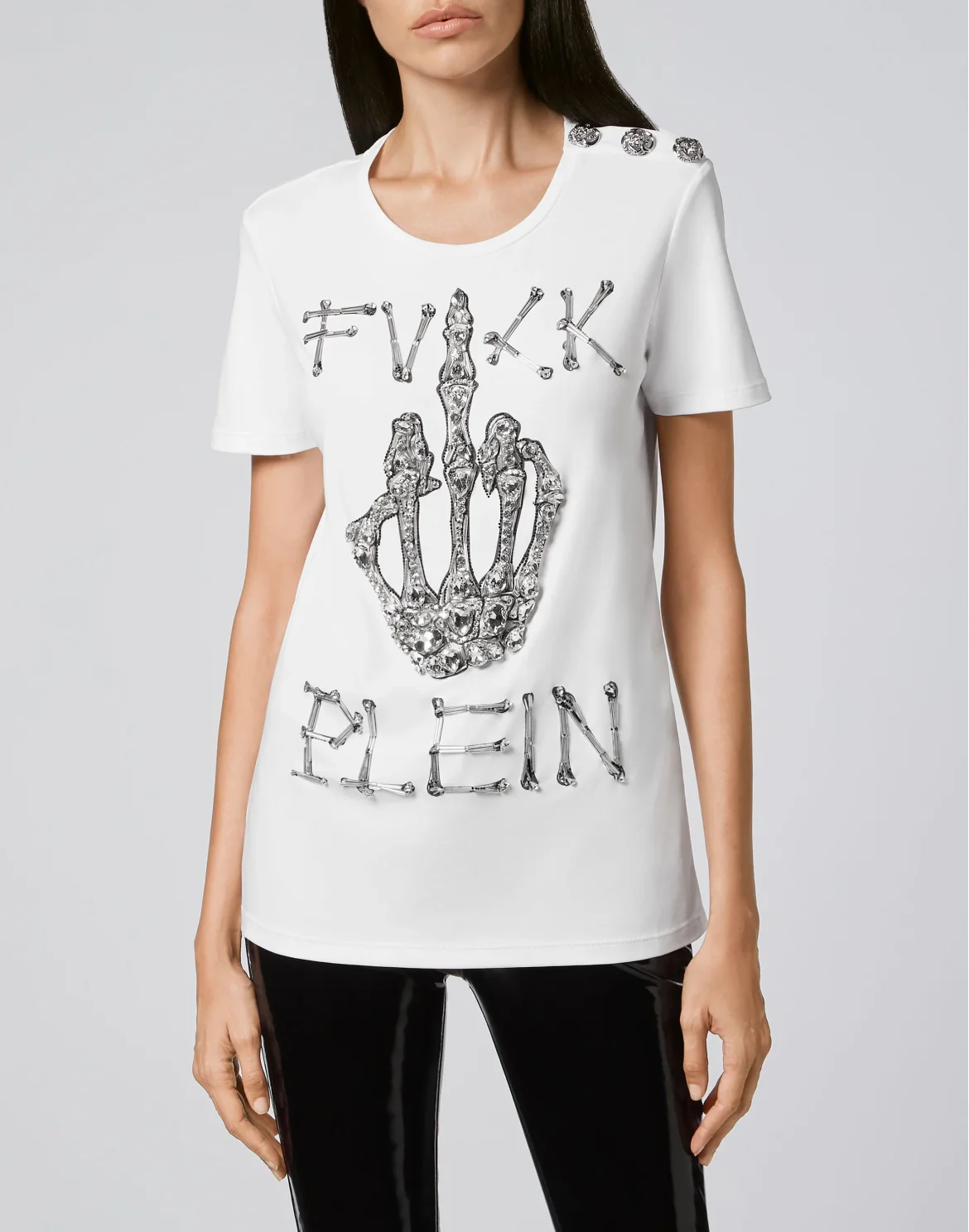 T-shirt Round Neck SS Skeleton, цвет: Белый