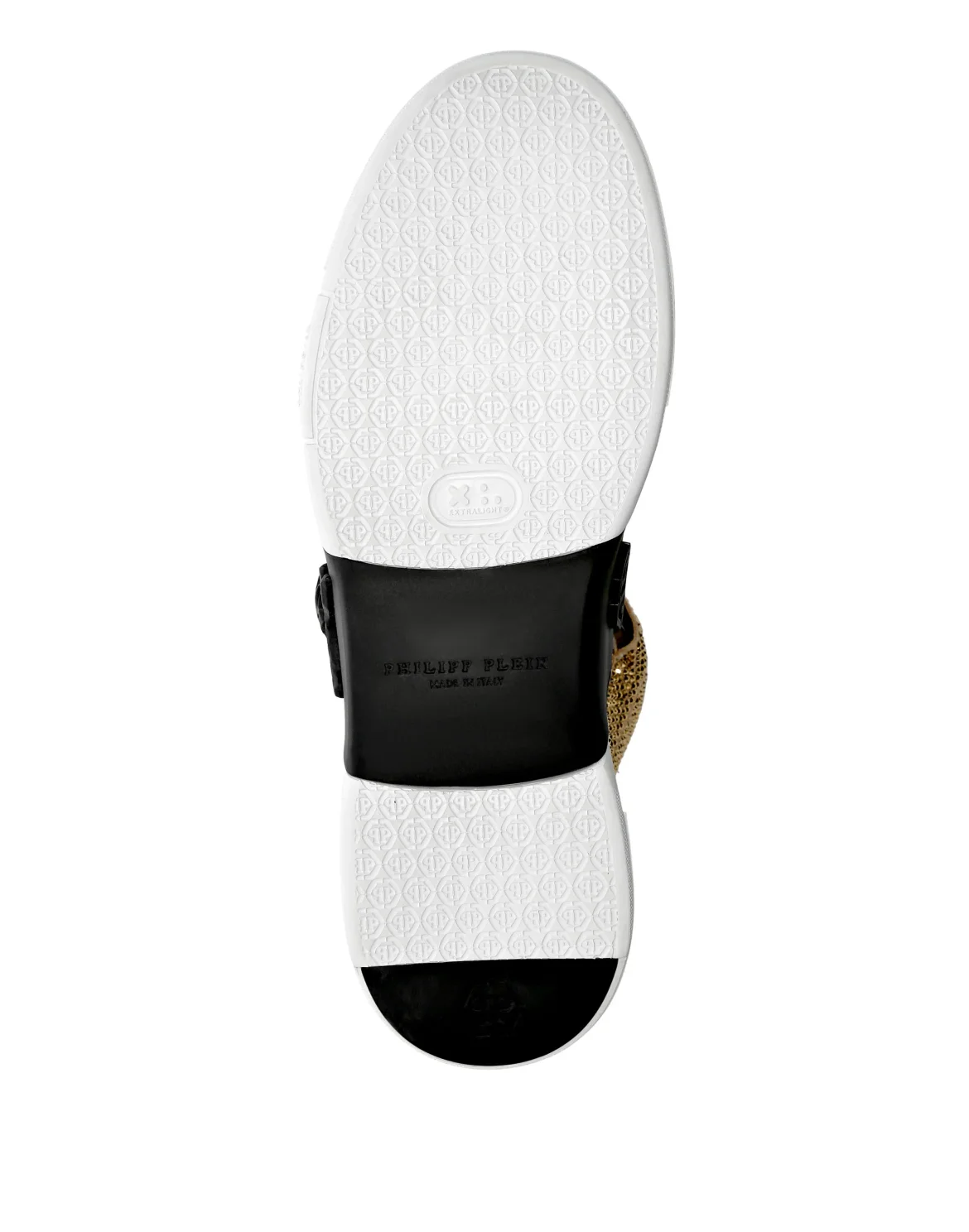 HI-TOP SNEAKERS MONEY KICK$ SUEDE GOLD SKULL, цвет: Золотой