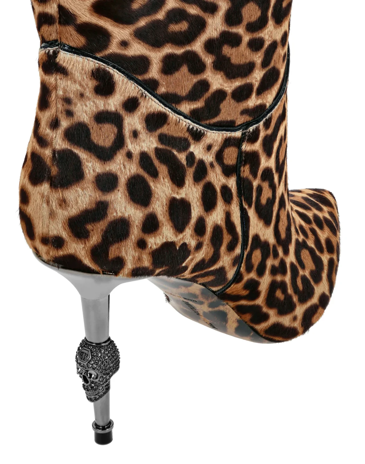 Poni leather Boots Mid Heels Mid Leopard, цвет: Леопард
