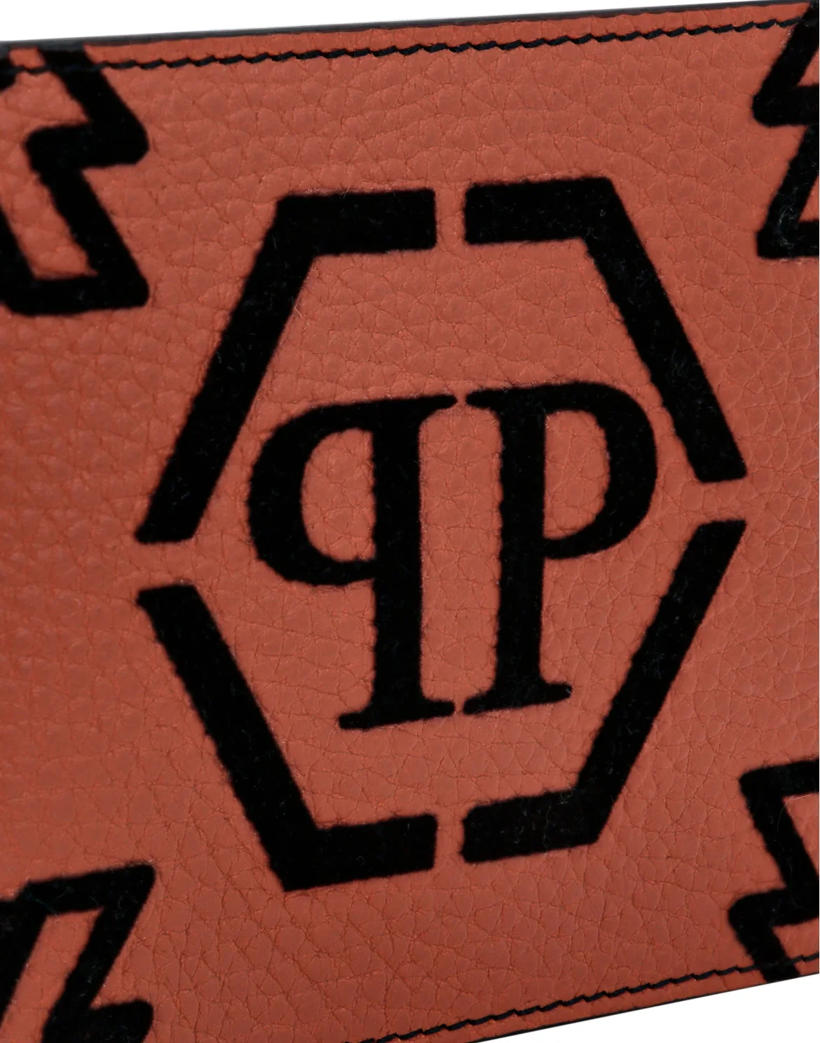 Leather French wallet Monogram, цвет: Коричневый