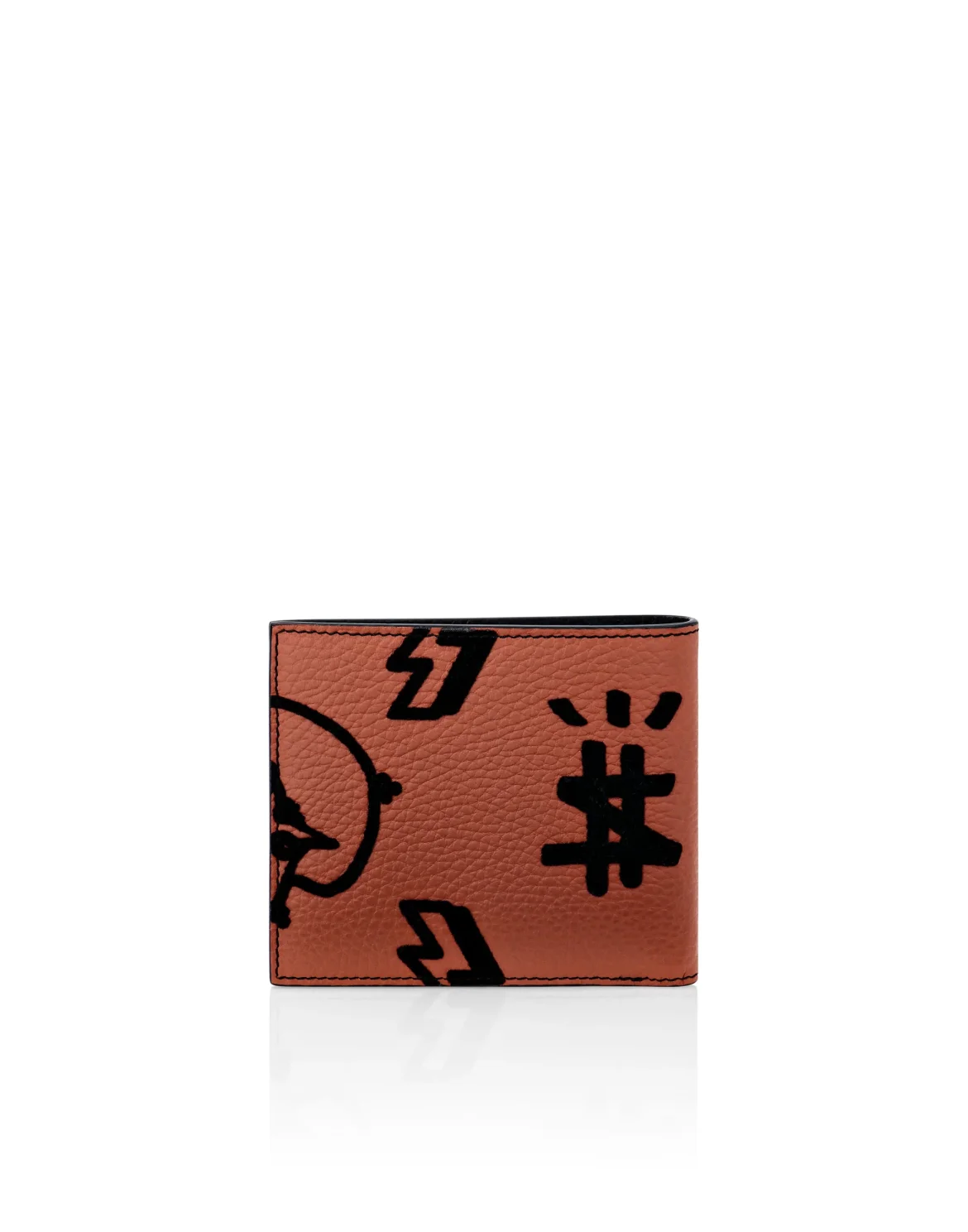 Leather French wallet Monogram, цвет: Коричневый