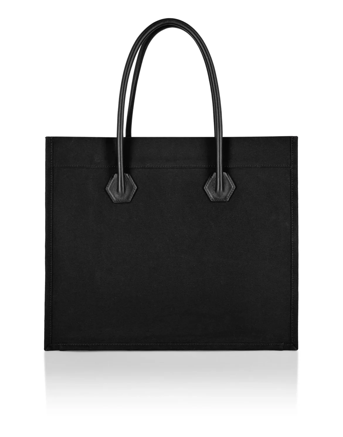 Canvas Tote Bag Leather Insert Philipp Plein TM, цвет: Черный