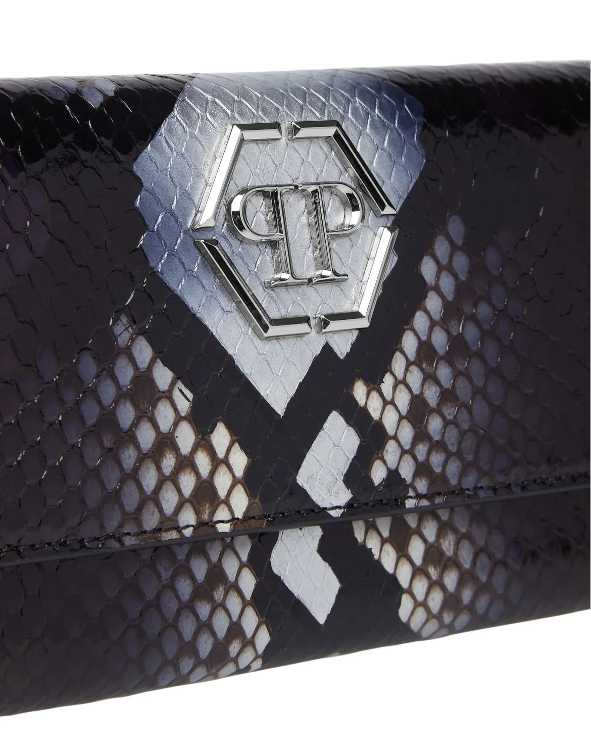 Python Continental wallet Luxury, цвет: Черный