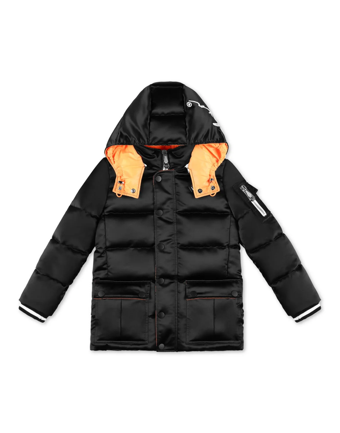 Long Down Jacket Iconic Plein, цвет: Черный
