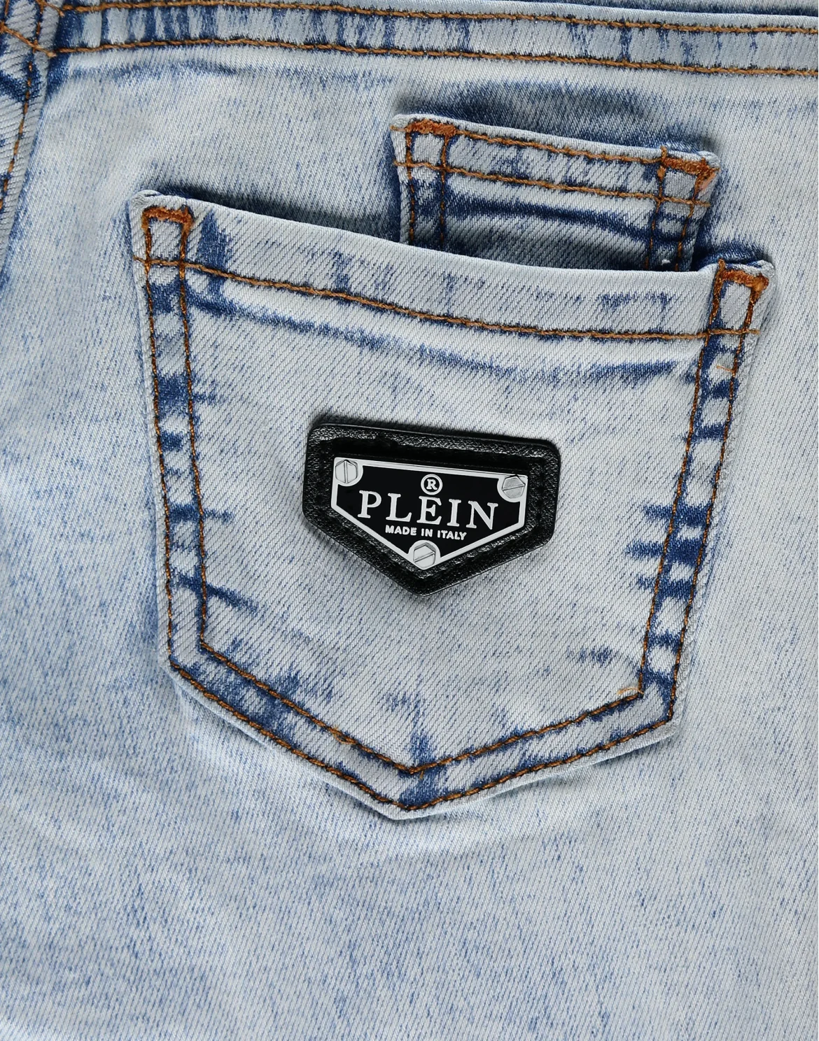 Denim Regular fit Iconic Plein, цвет: Голубой