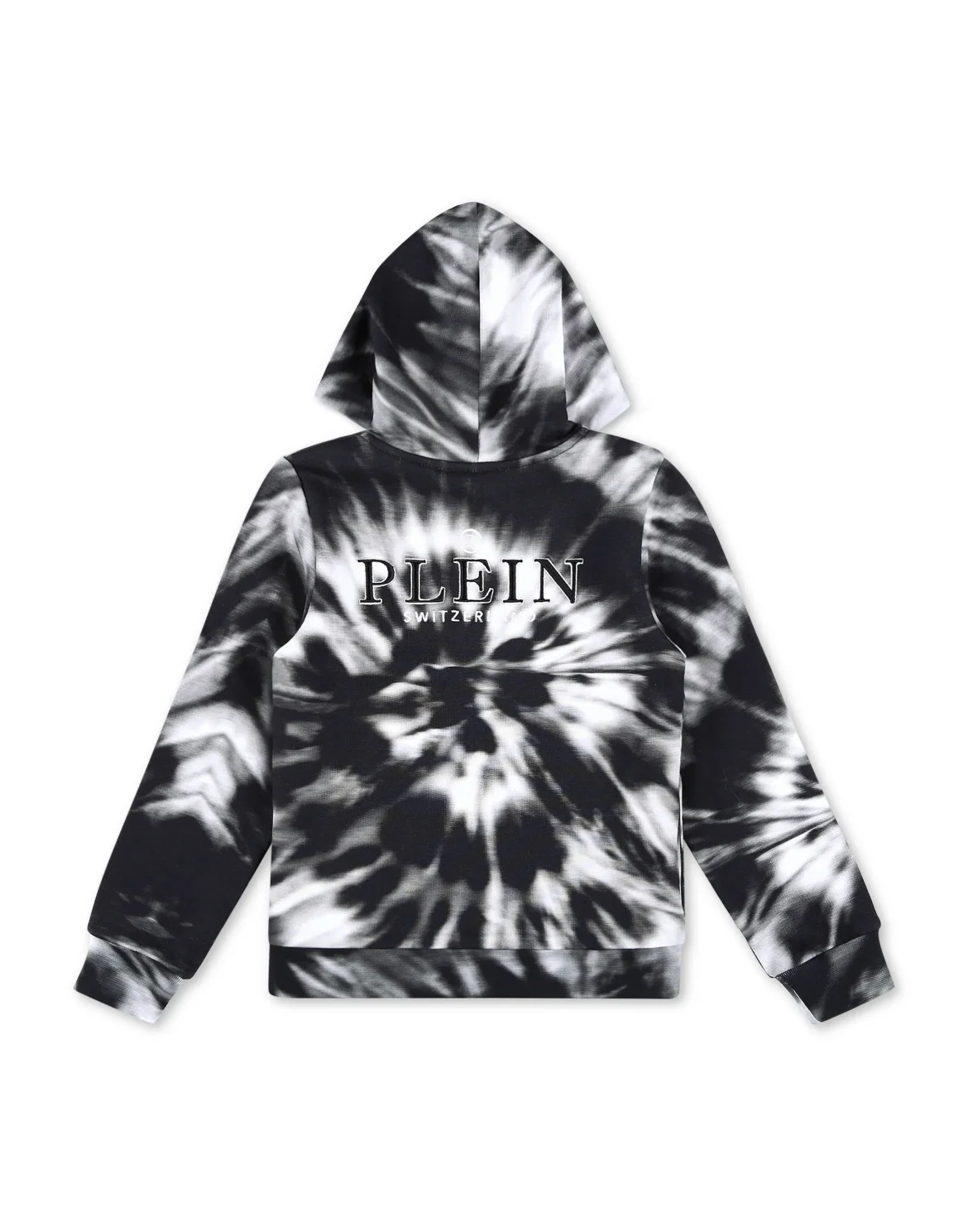 Hoodie sweatjacket Tie dye, цвет: Черный