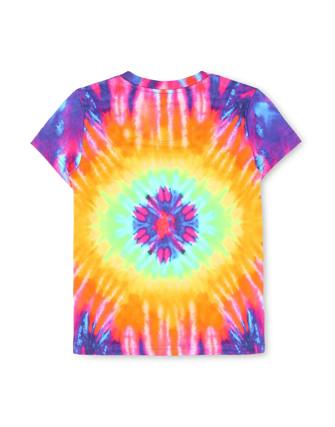 T-shirt Crop Round Neck SS Tie dye, цвет: Мультиколор