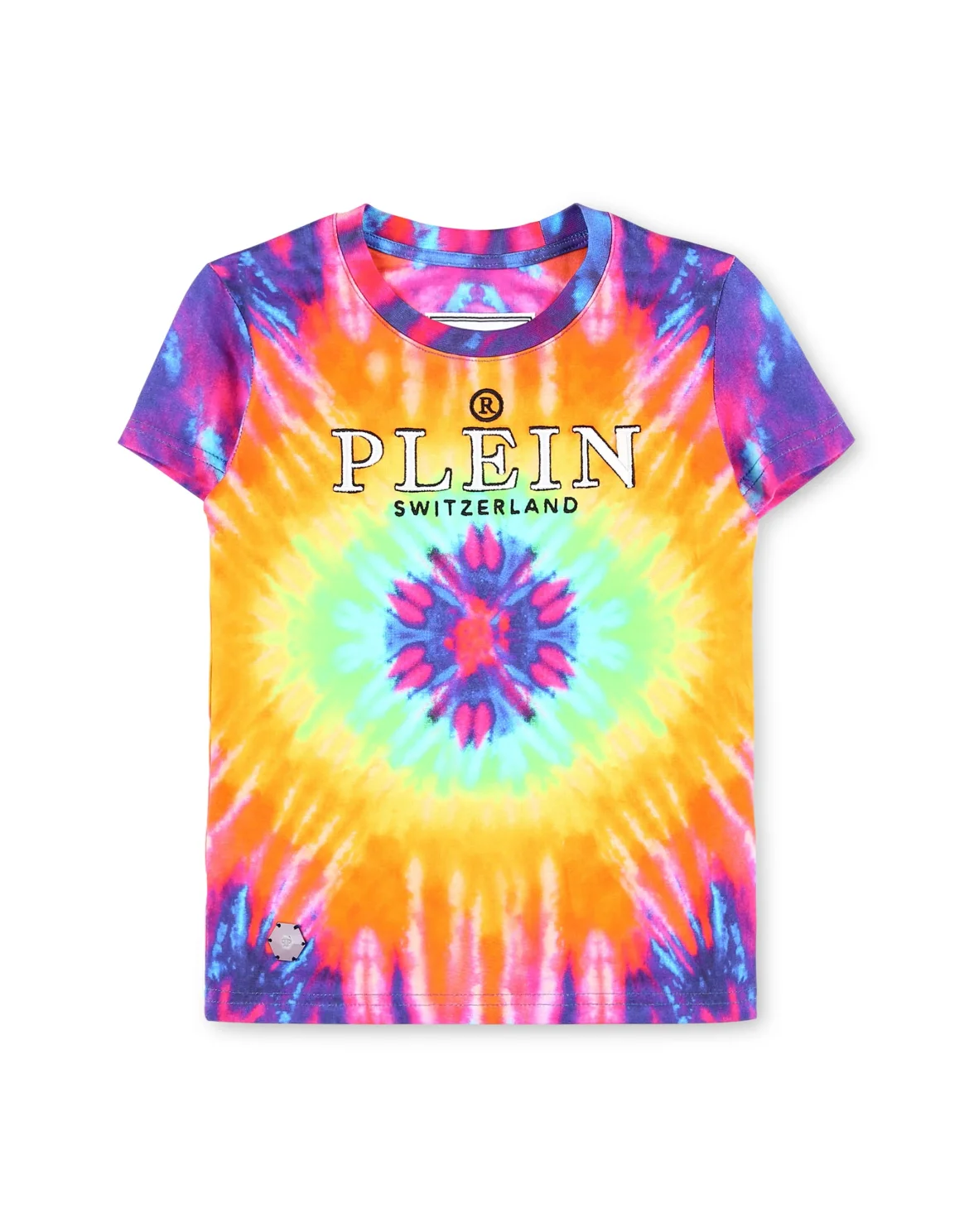 T-shirt Crop Round Neck SS Tie dye, цвет: Мультиколор