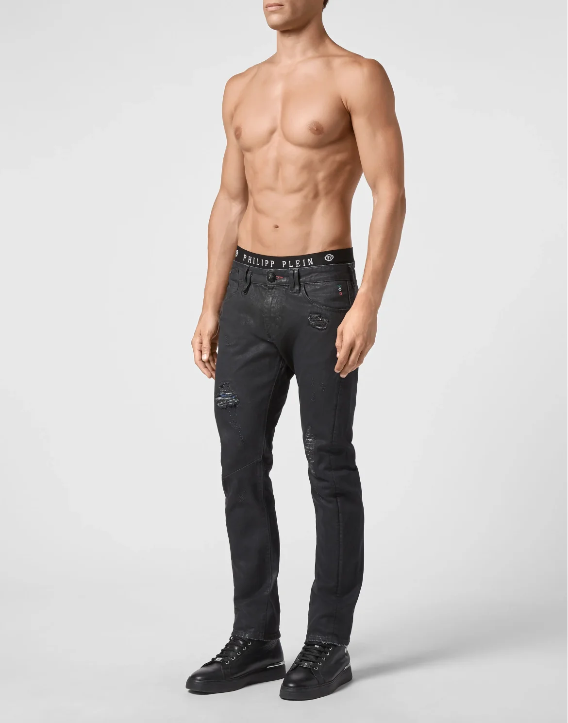 Denim Milano cut Iconic Plein, цвет: Черный