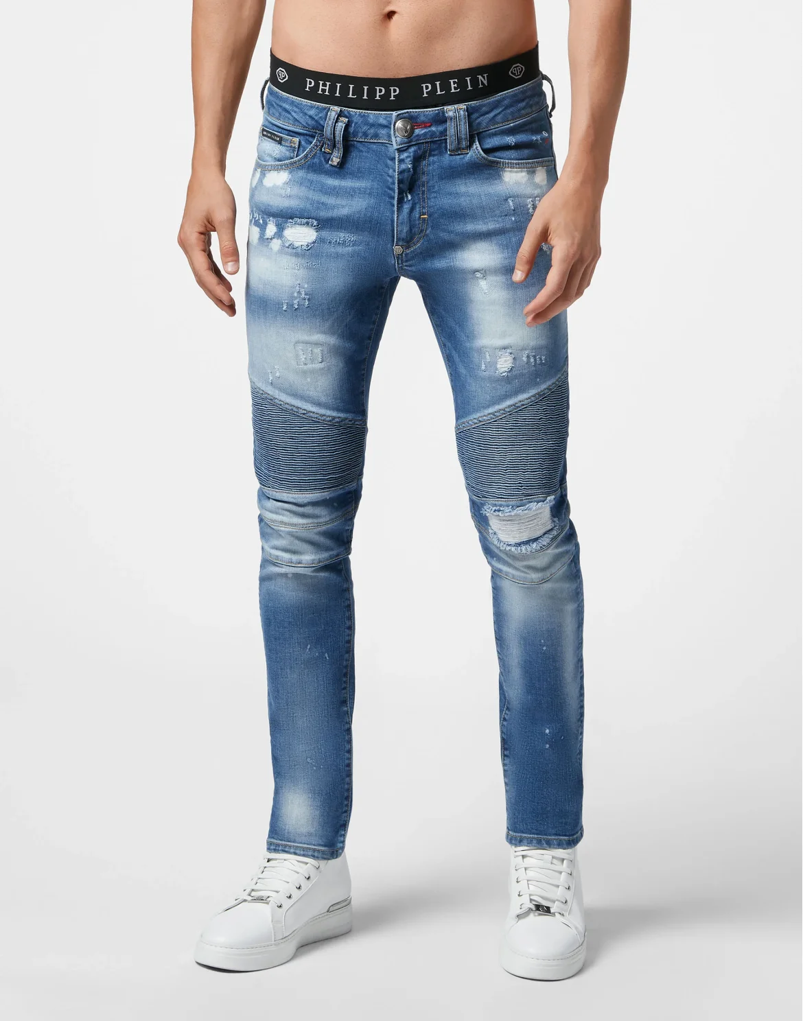 Biker Slim Fit Istitutional, цвет: Синий