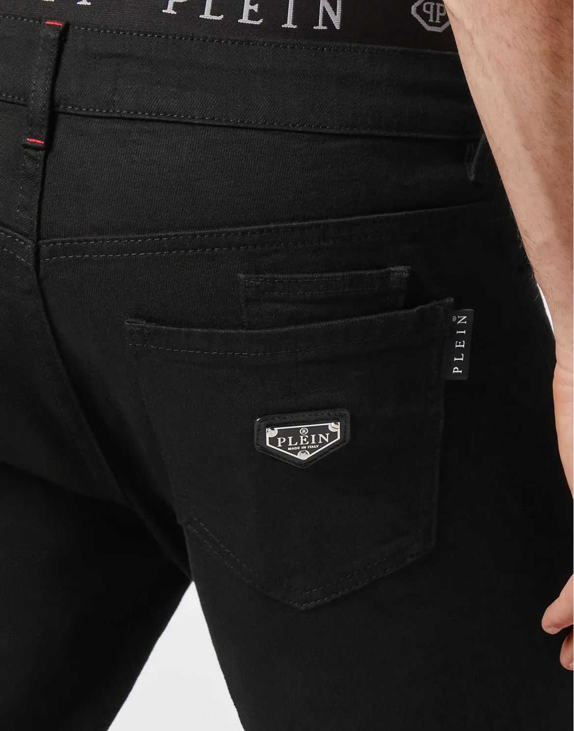 Denim Slim Fit Iconic Plein, цвет: Черный
