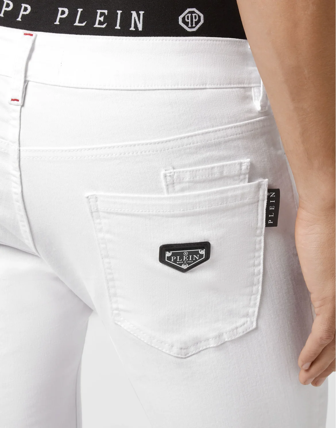 Denim Super Straight Cut Iconic Plein, цвет: Белый