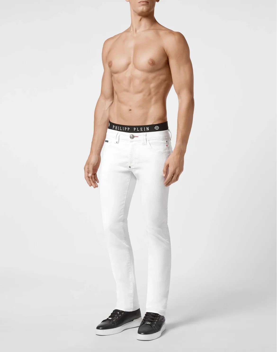 Denim Super Straight Cut Iconic Plein, цвет: Белый