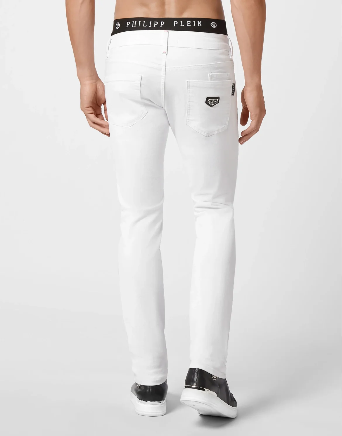 Denim Super Straight Cut Iconic Plein, цвет: Белый