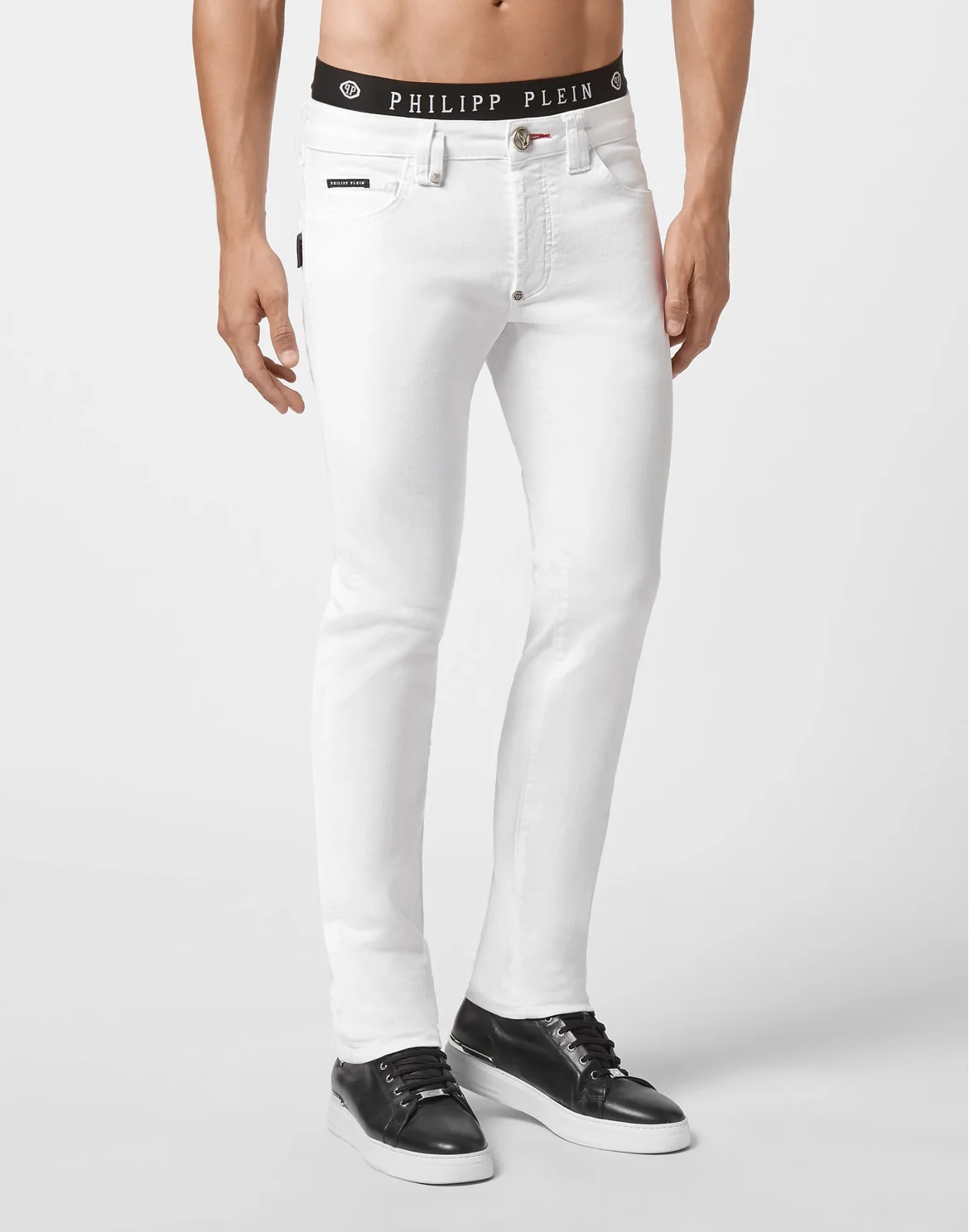 Denim Super Straight Cut Iconic Plein, цвет: Белый