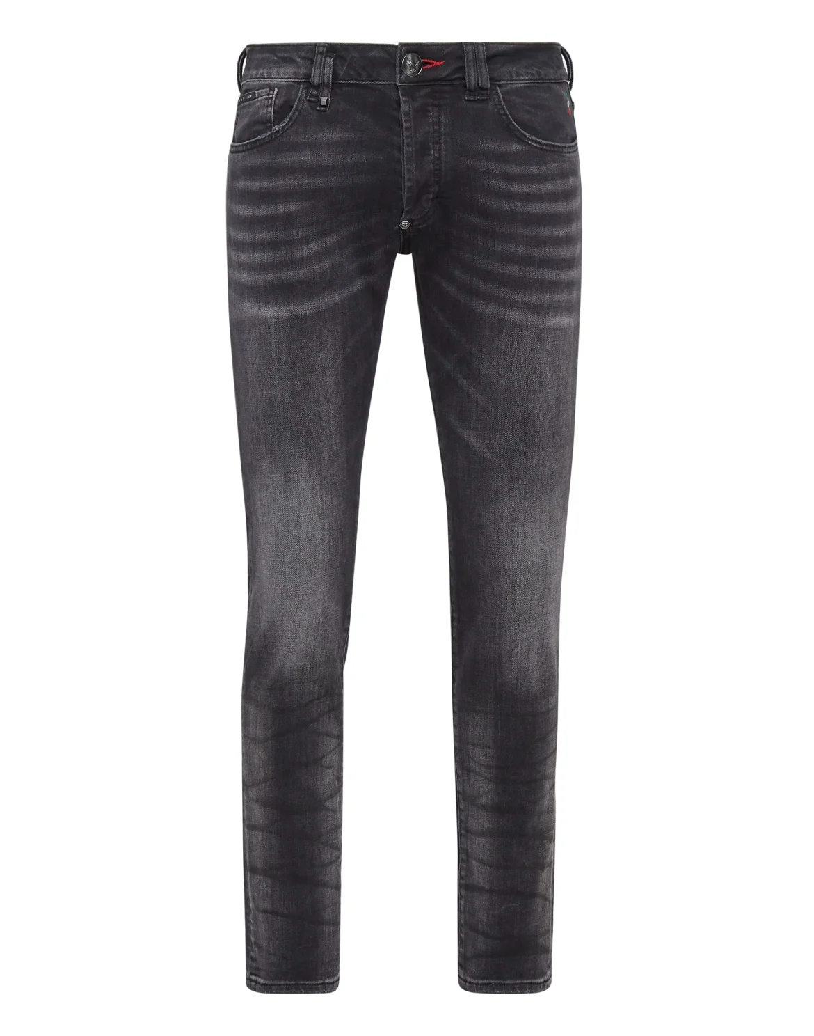 Denim Skinny Trousers fit Iconic Plein, цвет: Черный