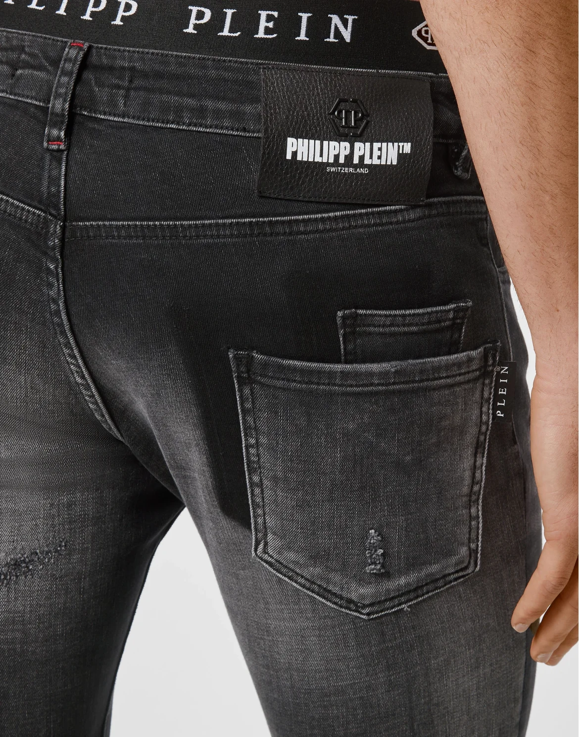 Denim Super Straight Cut Iconic Plein, цвет: Черный