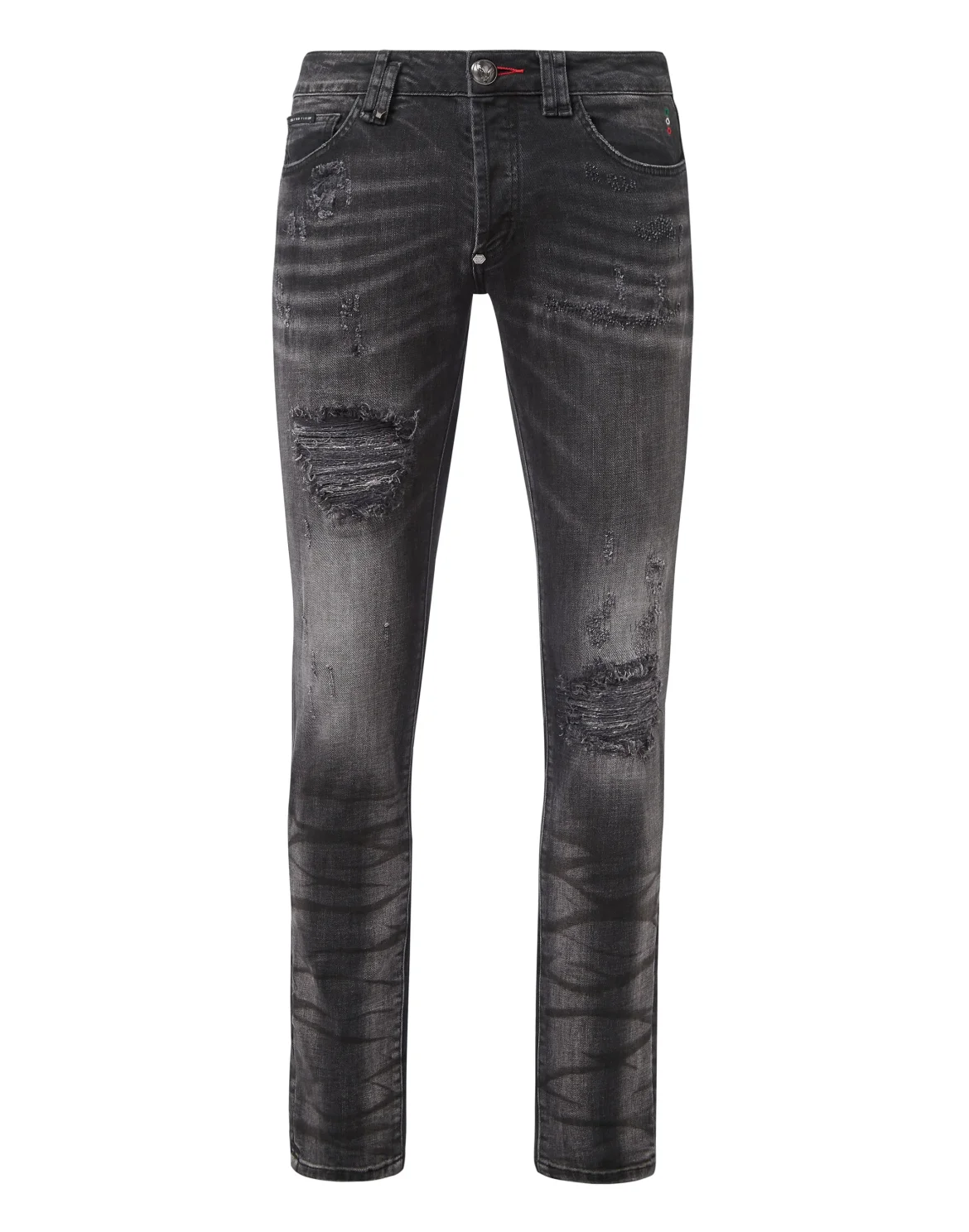 Denim Super Straight Cut Iconic Plein, цвет: Черный