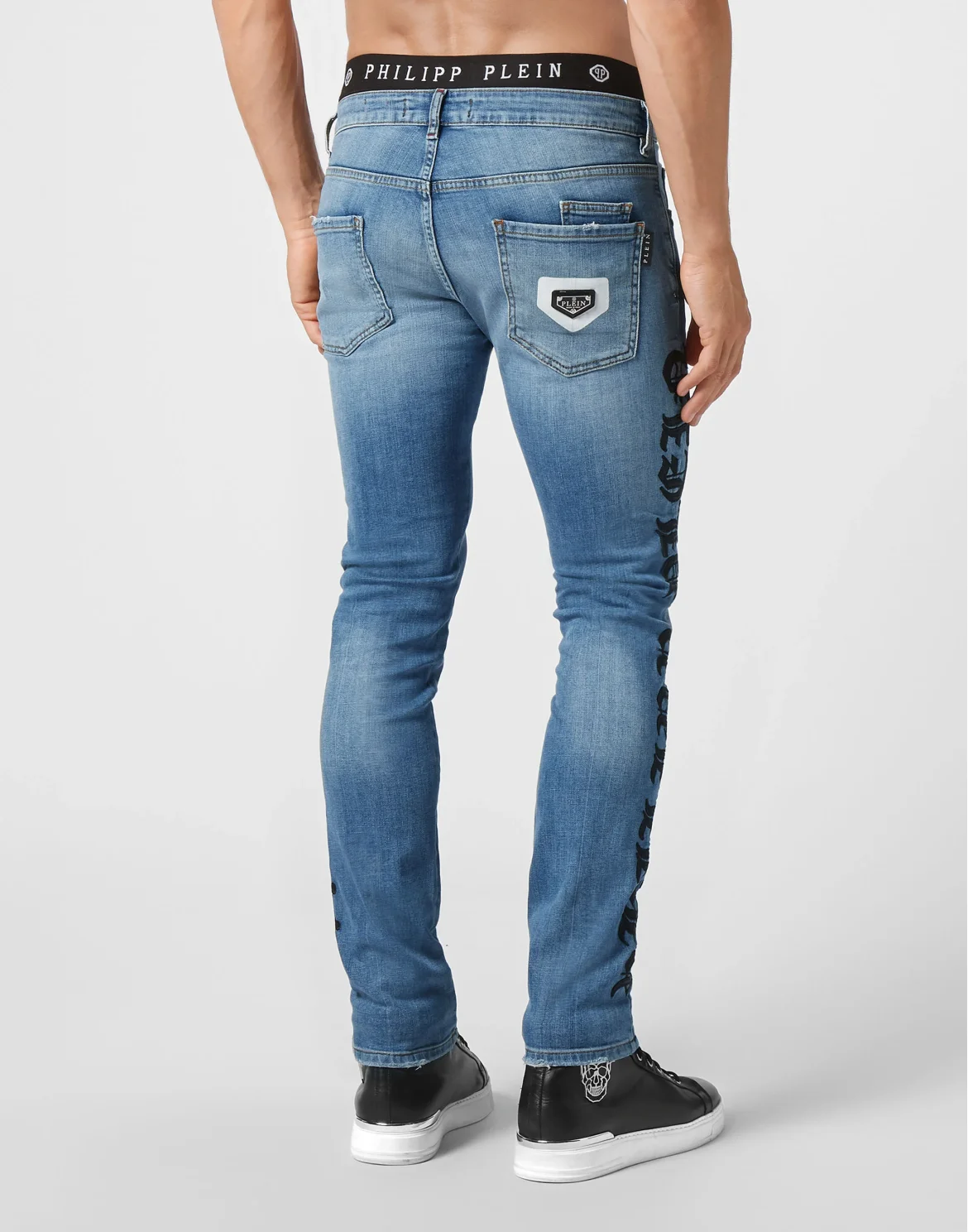 Denim Super Straight Cut Gothic Plein, цвет: Синий
