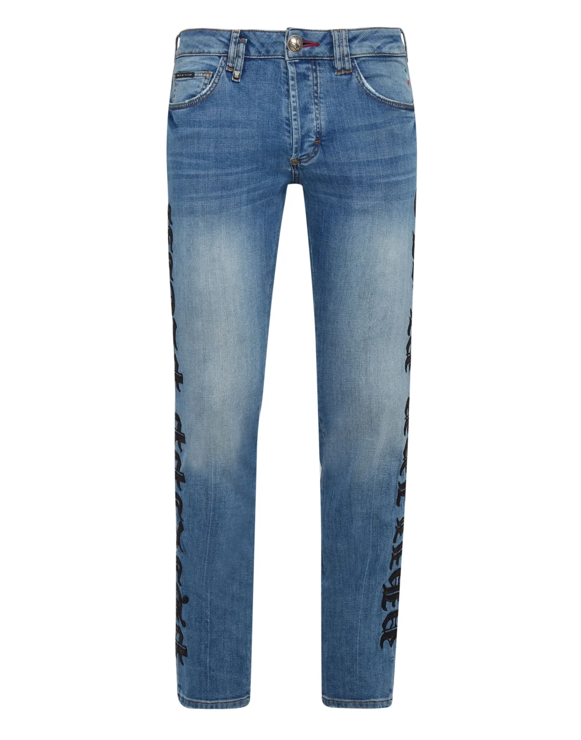 Denim Super Straight Cut Gothic Plein, цвет: Синий