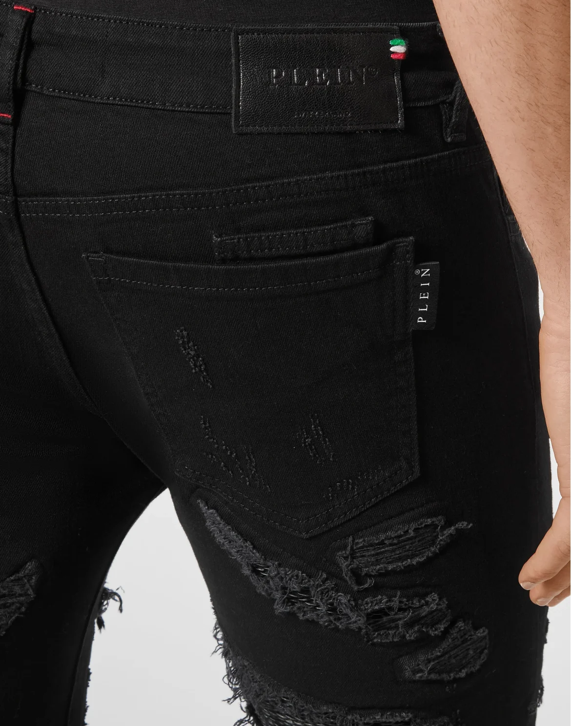 Denim New Skinny Fit Destroyed, цвет: Черный