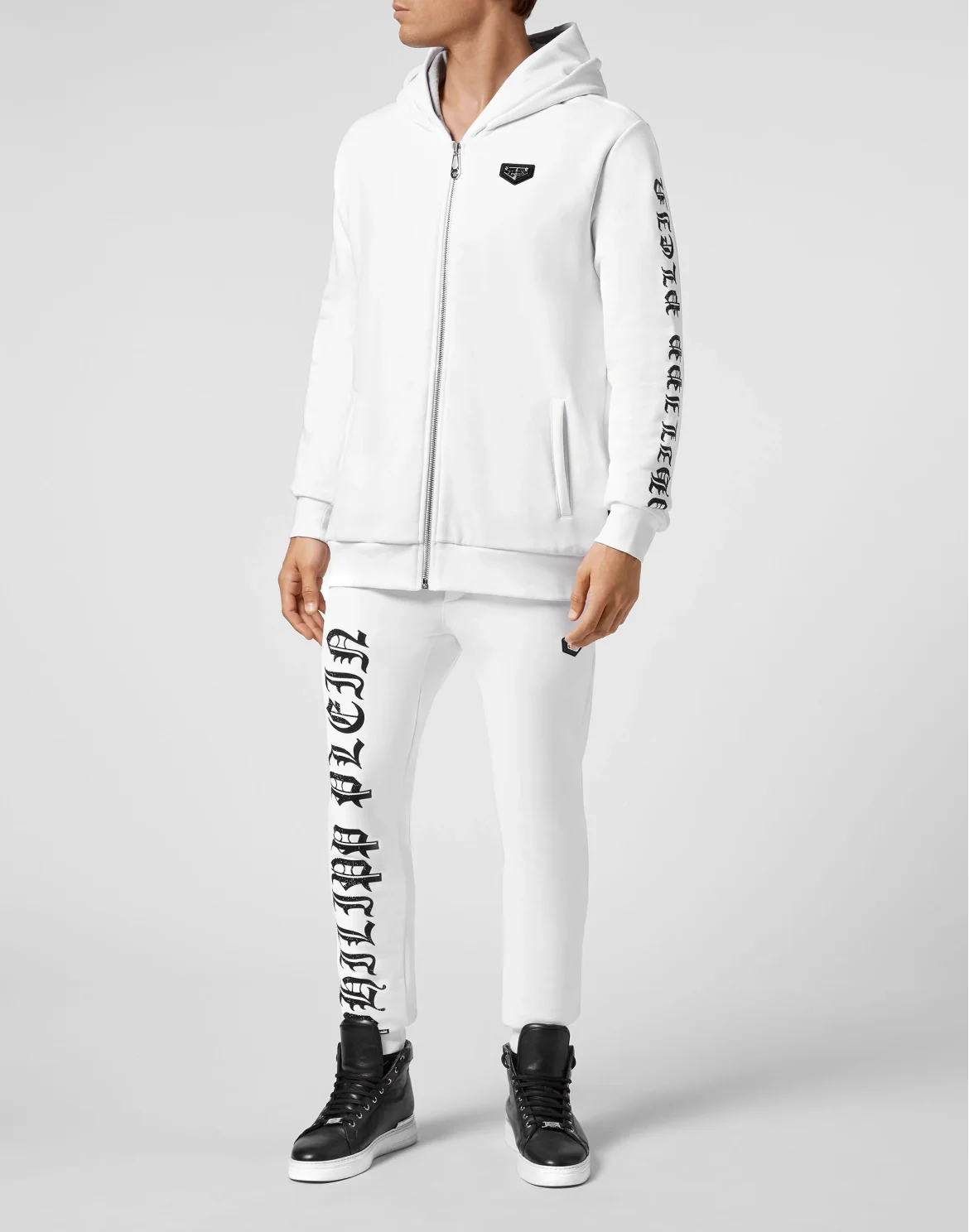 Hoodie Sweatjacket stones Skull, цвет: Белый